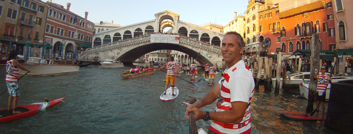 Christian in Venedig - Rialtobrücke